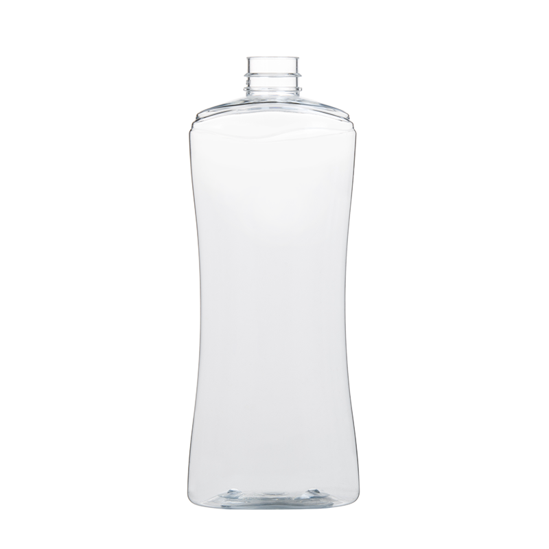 Bote de plástico transparente con tapa 300 ml
