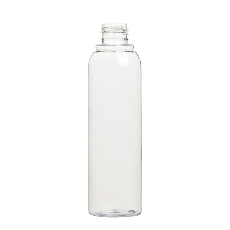 200ml 6.5oz Clear Plastic PET Cosmo Round Bottles Lotion Bottles