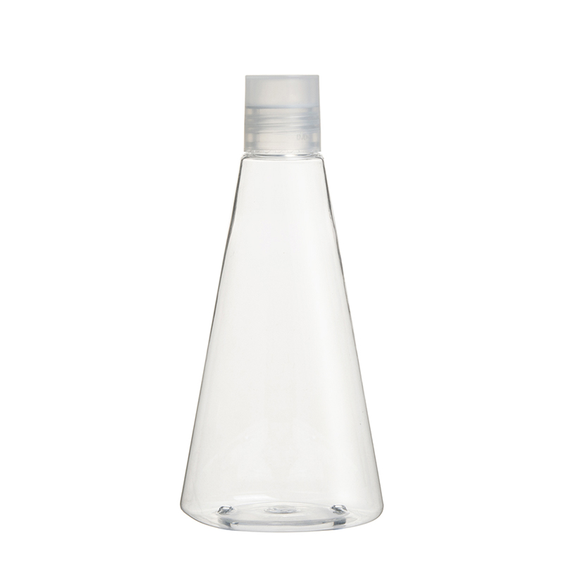 240ml 8oz Clear Plastic PET Conical Bottles Shampoo Lotion Bottles