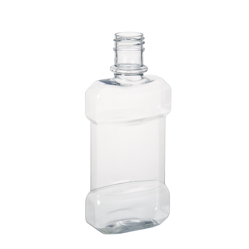250ml 8oz Clear Plastic PET Oval Bottles Plastic Mouth Wash Bottles
