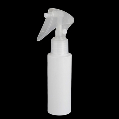 Mini botellas de pulverizador de gatillo redondo de cilindro blanco de 80 ml