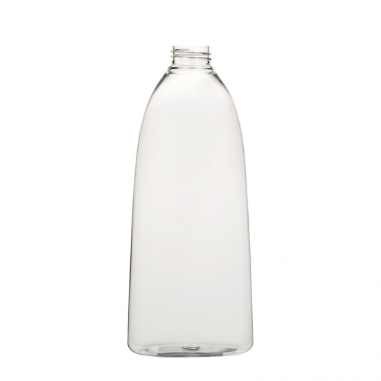 botella de hombro oblicuo 1000ml botella de plástico para mascotas para champú