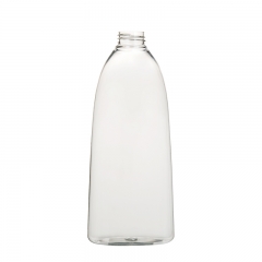 Oblique shoulder bottle 1000ml plastic PET bottle for shampoo