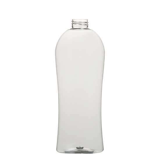 cintura pequeña ovalada 750ml embalaje cosmético de la botella plástica del animal doméstico