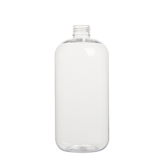 venta caliente boston ronda 500ml envase cosmético botella transparente para mascotas