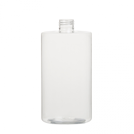 botella redonda de hombro plano calibre 24 500ml envase cosmético claro pet nueva botella