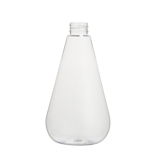 triángulo cónico 500ml vacío 16 oz envase cosmético botella de plástico