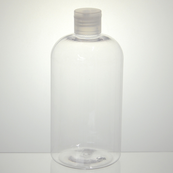 Boston botella pet transparente redonda 500ml 