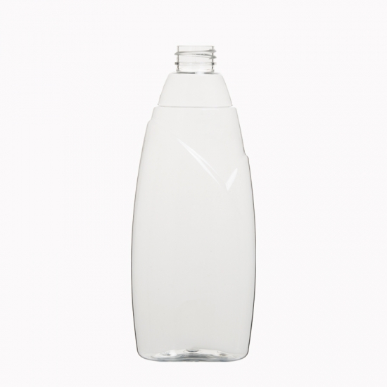 Hombro con diseño único 500ml vacío 16oz Botella de plástico de contenedor cosmético