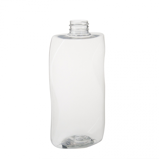 Forma de onda 500ml vacío 16oz Botella de plástico de contenedor cosmético