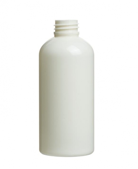 Botella cosmética blanca