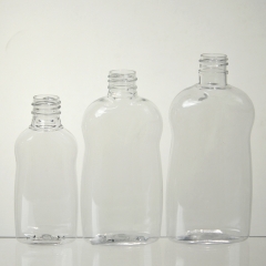 Botellas de plástico transparentes para champú