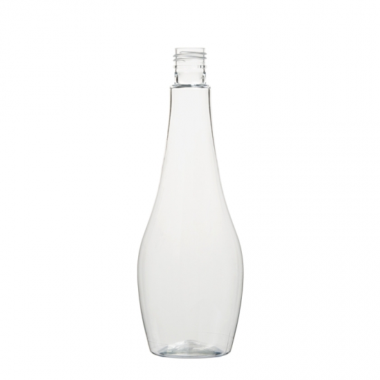 Botella de vientre de olla 420ml Botella de plástico para el cuidado de la piel para el cuidado de la piel.