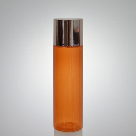 Botella de bomba de loción de color naranja
