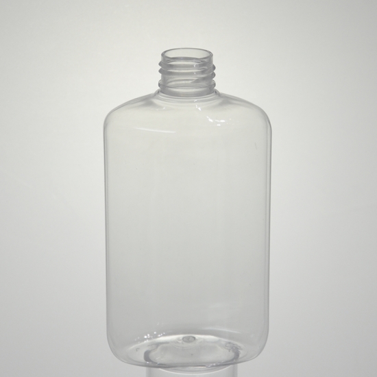 Botella de agua cuadrada plana vacía de plástico de 255 ml