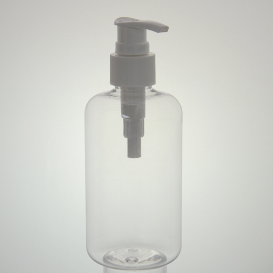 Botellas de bala transparente de plástico de 8.5 oz (cosmo redondas)