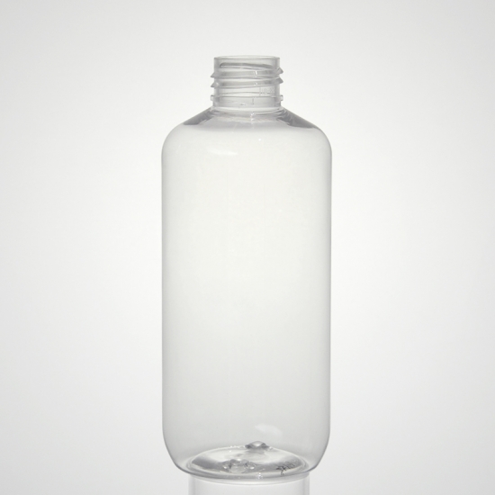 Botella redonda PET transparente bullet&cosmo de 251ml