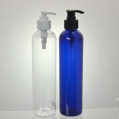 botellas de pet de plástico transparente azul 400ml