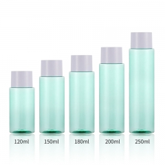 Botellas cilíndricas de plástico PET
